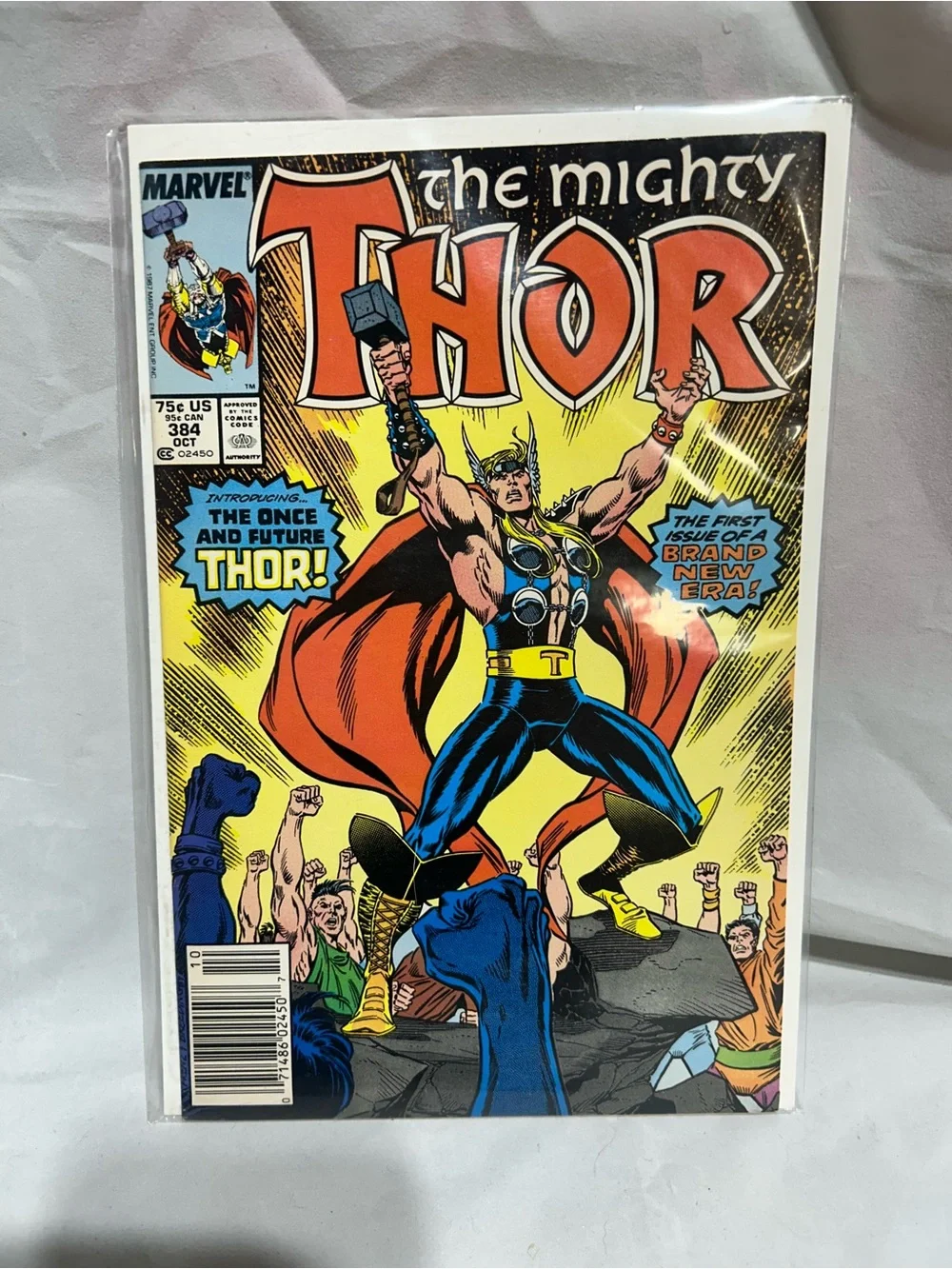 VTG 1987 Marvel The Mighty Thor #384 Comic Book (Newsstand Key Issue)